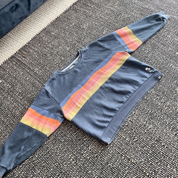 Rip Curl Melting Waves Crew Sweatshirt Blue size Small - Picture 3 of 6